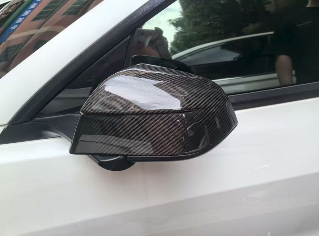 Tesla Model 3 New Rearview Carbon Fiber Mirror Shell (Inspired by the Tesla Model Y Renewal) Cyber Carbon Fiber
