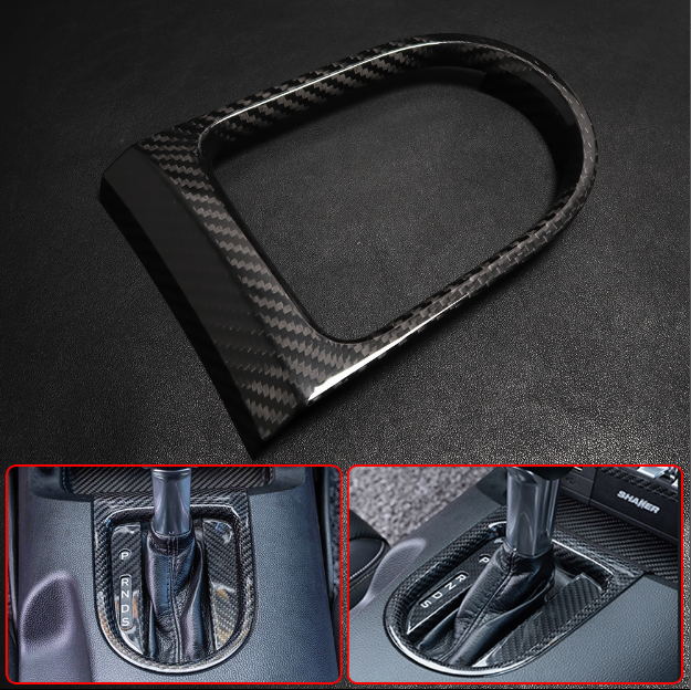 Carbon Fiber Mustang Carbon Fiber Gear Shift Base Sticker for Ford Mustang