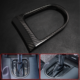 Carbon Fiber Mustang Carbon Fiber Gear Shift Base Sticker for Ford Mustang Cyber