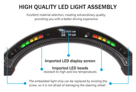 Carbon fiber steering wheel LED smart version for Infiniti G37 (2009-2013) Cyber