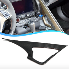 Carbon Fiber Gear Shift Right Armrest Trim for Chevrolet Corvette C7 Cyber