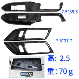 Carbon Fiber Glass Switches (4 Pieces) for Ford Mustang Cyber