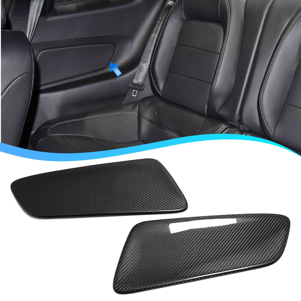 Carbon Fiber Rear Seat Side Covers (2 Pieces) for Ford Mustang