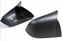 Laden Sie das Bild in den Galerie-Viewer, Tesla Carbon Fiber Adhesive MODEL Y (Horn Style) (Matte) Mirror Shell
