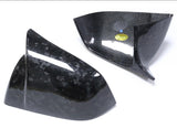 Tesla Carbon Fiber Adhesive MODEL Y (Horn Style) (Satin) Mirror Shell