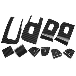 Tesla Model 3 Carbon Fiber Door Glass Window Button Frame Cyber