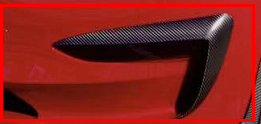 Carbon Fiber Model 3 Front Bumper Side Blades for Tesla Cyber
