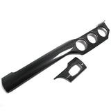 Carbon Fiber Center Console Long Strip + Headlight Switch (2 Pieces) for Ford Mustang