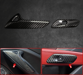 Carbon Fiber Door Open Button Frame for Chevrolet Corvette C7 Cyber