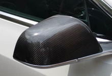 Charger l&#39;image dans la galerie, Carbon Fiber Model 3 Mirror Covers for Tesla