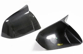 Tesla Carbon Fiber Adhesive MODEL Y (Horn Style) Mirror Shell Cyber