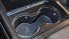 Carbon Fiber Model X Cup Holder Cover for Tesla Cyber