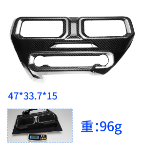 Carbon Fiber Center Console Vent Button Frame for Ford New Mustang