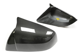 Tesla MODEL X Carbon Fiber Adhesive (Horn Style) (Dry Carbon) Mirror Shell Cyber