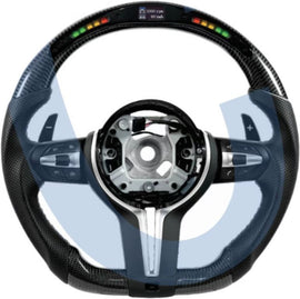 Carbon Fiber LED Steering Wheel for BMW 1 Series, 2 Series, 3 Series, 4 Series, X1, X2, X3, X4, X5, X6 (2015 Models)