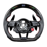 Carbon Fiber Steering Wheel with LED for Audi Models (2011-Onwards)