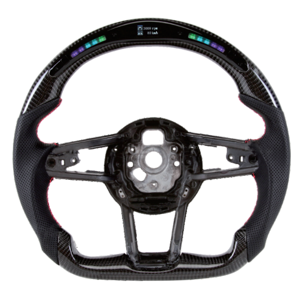 Carbon Fiber Steering Wheel with LED for Audi R8, TT, TTS, TTRS