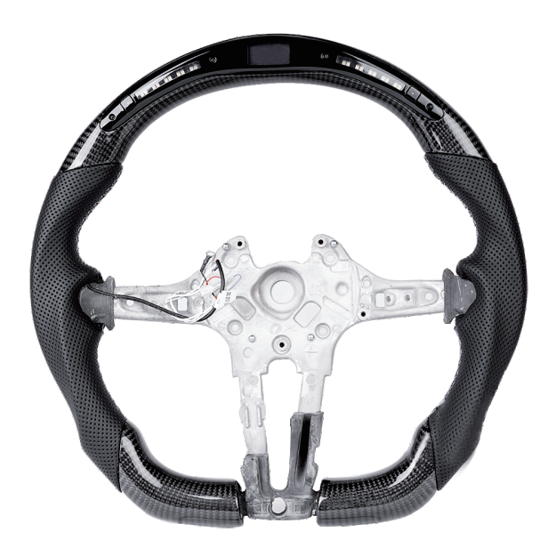 Carbon fiber steering wheel LED smart version for BMW 1 Series (2015), 2 Series, 3 Series, 4 Series, X1, X2, X3, X4, X5, X6 (2015)