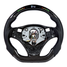 Charger l&#39;image dans la galerie, Carbon fiber steering wheel LED smart version for BMW E90 (2005)
