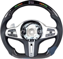 Laden Sie das Bild in den Galerie-Viewer, Carbon fiber steering wheel LED smart version for BMW F chassis 3 Series (2020 model year)