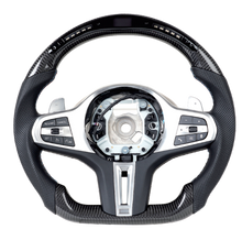 Charger l&#39;image dans la galerie, Carbon fiber steering wheel LED smart version for BMW F chassis 5 Series/G chassis 5 Series (2020)