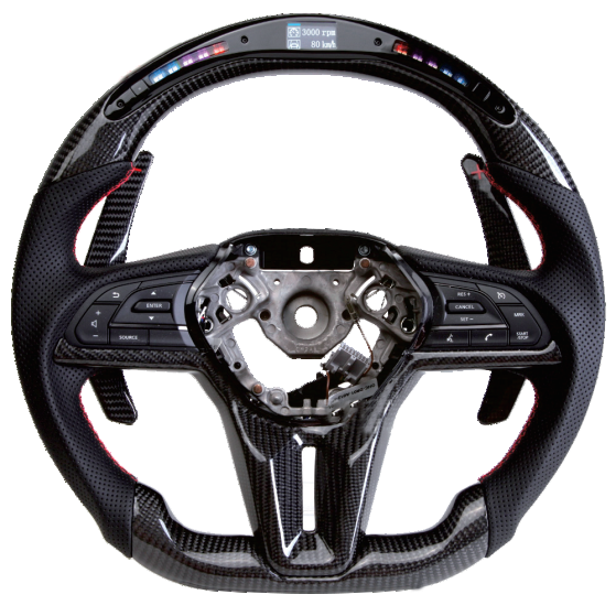 Carbon fiber steering wheel LED smart version for GT-R (2017-2020)