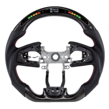 Charger l&#39;image dans la galerie, Carbon fiber steering wheel LED smart version for Honda Civic Type R (2016-2021)