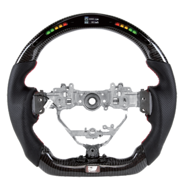 Carbon fiber steering wheel LED smart version for Lexus IS (2013-2019)