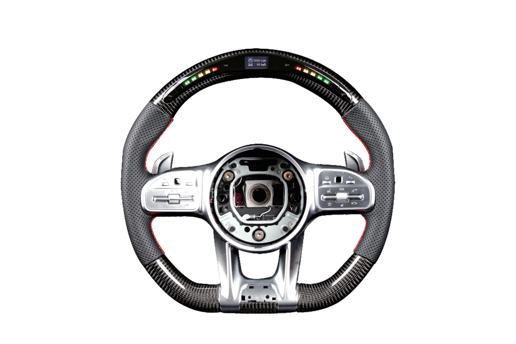 Carbon fiber steering wheel LED smart version for Mercedes-Benz (2010-2021 full series)