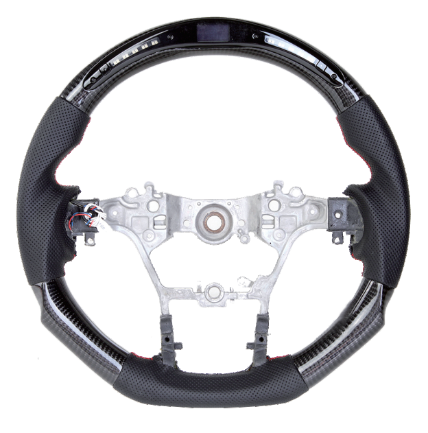 Carbon fiber steering wheel LED smart version for Toyota Hilux (2015-2022)