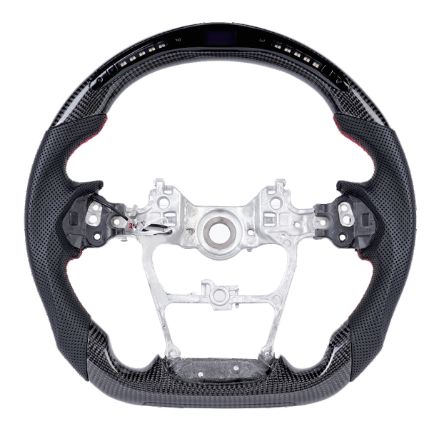 Carbon fiber steering wheel LED smart version for Toyota Land Cruiser (LC300) (2022)