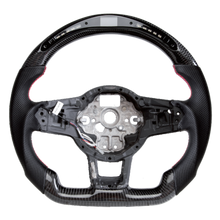 Charger l&#39;image dans la galerie, Carbon fiber steering wheel LED smart version for Volkswagen GTI (2015-2019), Volkswagen Golf 7R (2015-2017)