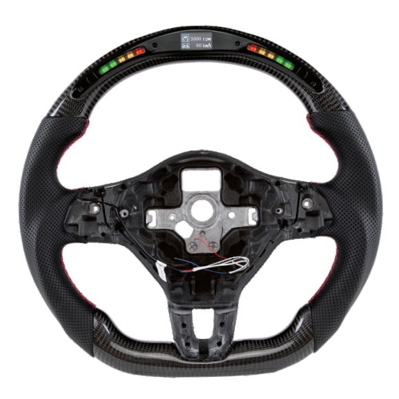 Carbon fiber steering wheel LED smart version for Volkswagen Golf 6 (2008-2014), Volkswagen MK6