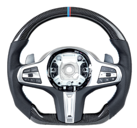 Carbon fiber steering wheel assembly for BMW F chassis 5 Series/G chassis 5 Series (2020)