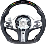 Carbon fiber steering wheel LED smart version for BMW G chassis 5 Series (2020 model year)