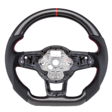 Charger l&#39;image dans la galerie, Carbon fiber steering wheel bare disc for Volkswagen GTI (2015-2019), Volkswagen Golf 7R (2015-2017)