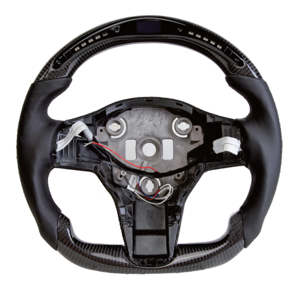 Tesla Model 3 Carbon Fiber LED Smart Steering Wheel (2016-2020)
