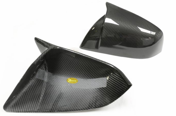 Carbon Fiber Model X Mirror Covers (Horn Style) for Tesla