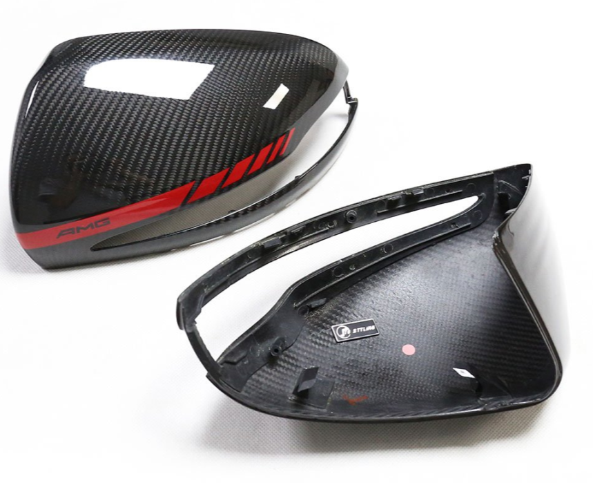 Carbon Fiber Mirror Shells for Benz W247 W205 W238 W213 W222 C217 C257 H247 X247 X253 H343 X243 N293 C190 (2013-2022)