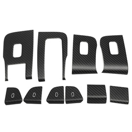 Tesla Model 3 Carbon Fiber Door Glass Window Button Frame (Right-Hand Drive) Cyber