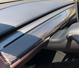 Tesla Model Y Carbon Fiber Center Console Trim Panel