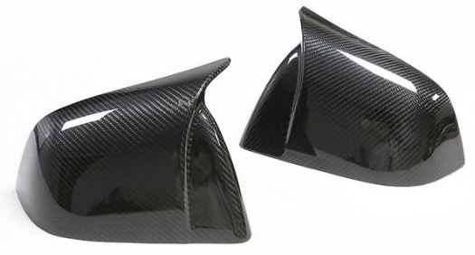 Carbon Fiber Model Y Mirror Covers (Horn Style) for Tesla