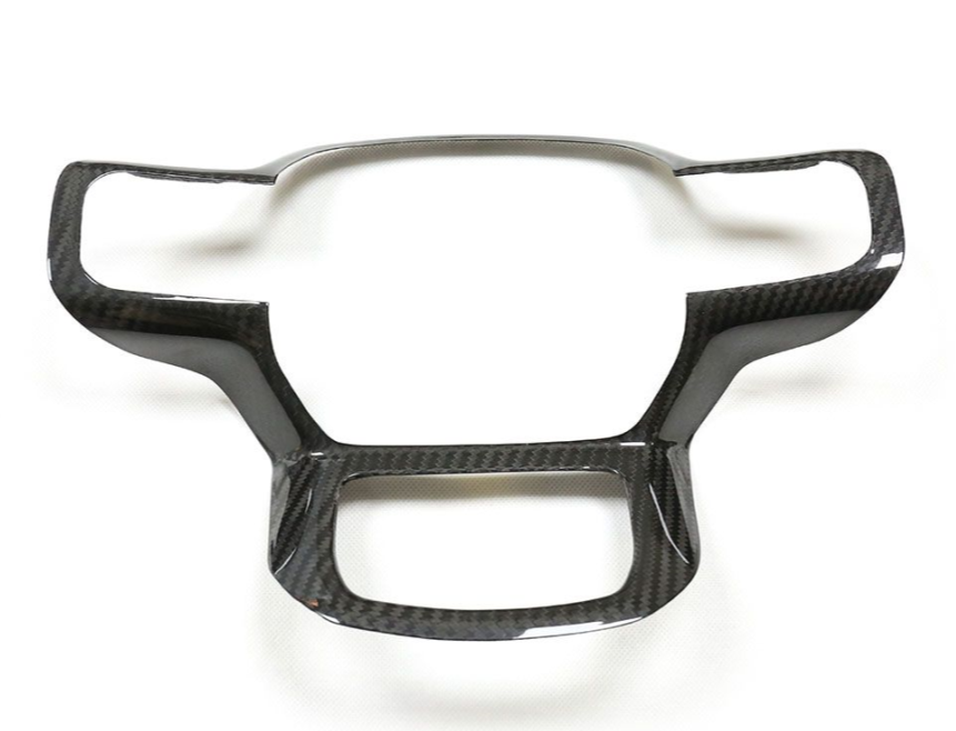 Carbon Fiber Steering Wheel Trim for Ford F-150 Raptor (2021-2023)