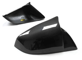 Tesla MODEL S Carbon Fiber Adhesive (Horn Style) (Dry Carbon) Mirror Shell Cyber