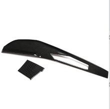 Charger l&#39;image dans la galerie, Carbon Fiber Center Console Display Rear Trim - Split Screen Style for Ford New Mustang