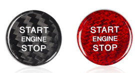 Carbon Fiber One-Touch Start Button Cover for Audi A6, S6, A7 Cyber