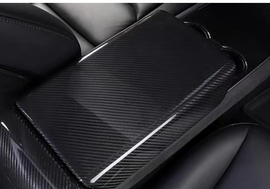 Carbon Fiber Model 3 Armrest Box Cover for Tesla Cyber